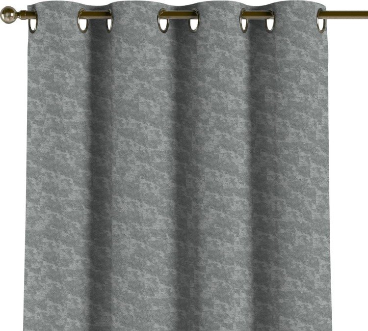 Комплект штор софт мрамор серый, на люверсах